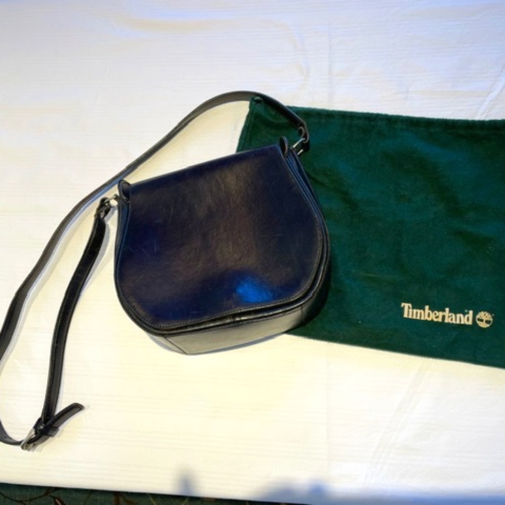 Timberland Black Saddle Bag